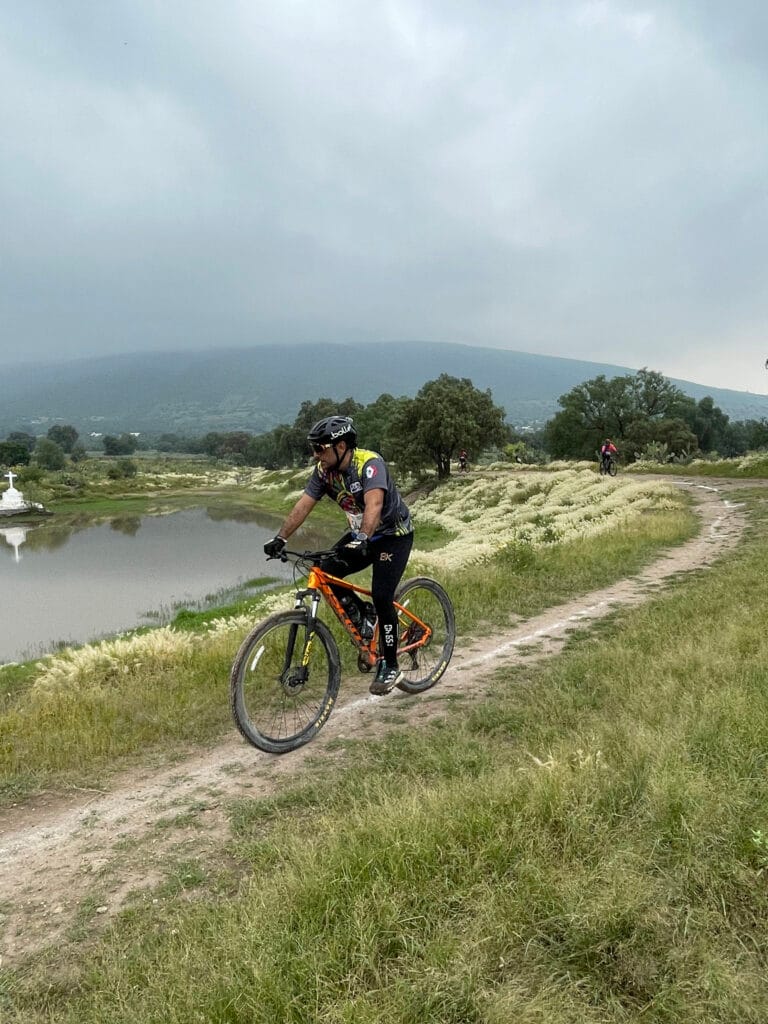 Ciclista en el Duatlon
