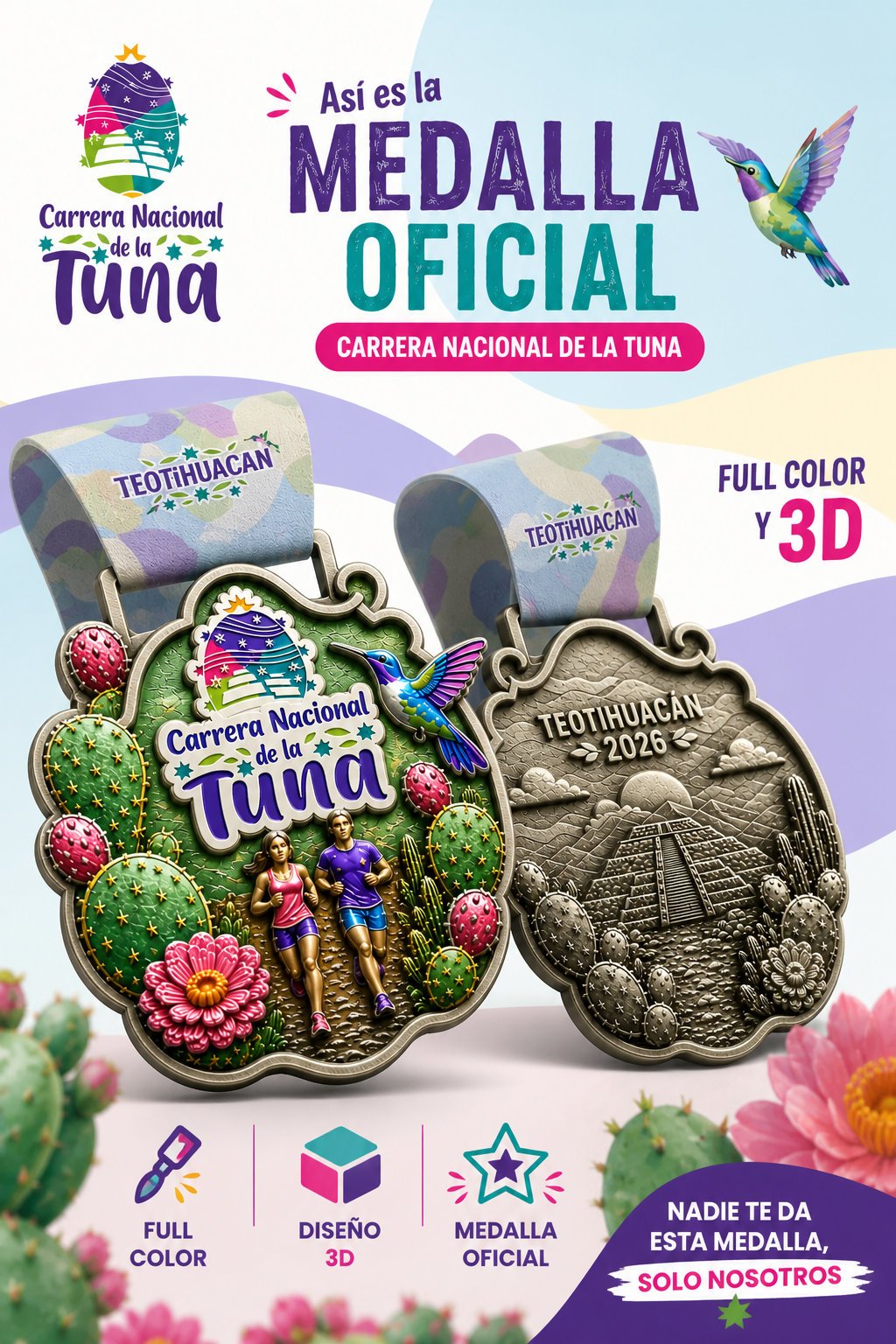 Medalla Carrera de la Tuna diseño 1