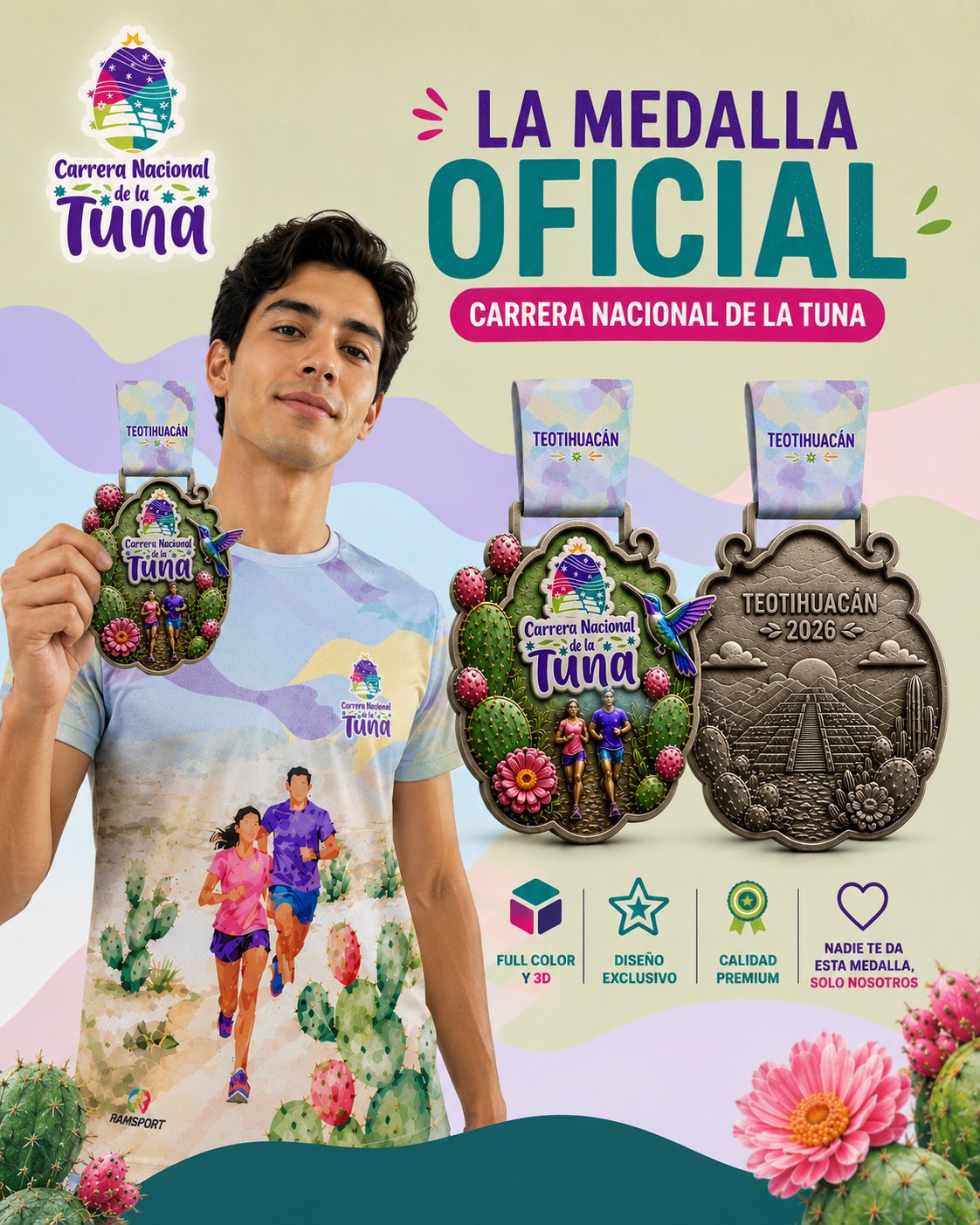 Medalla Carrera de la Tuna diseño 3