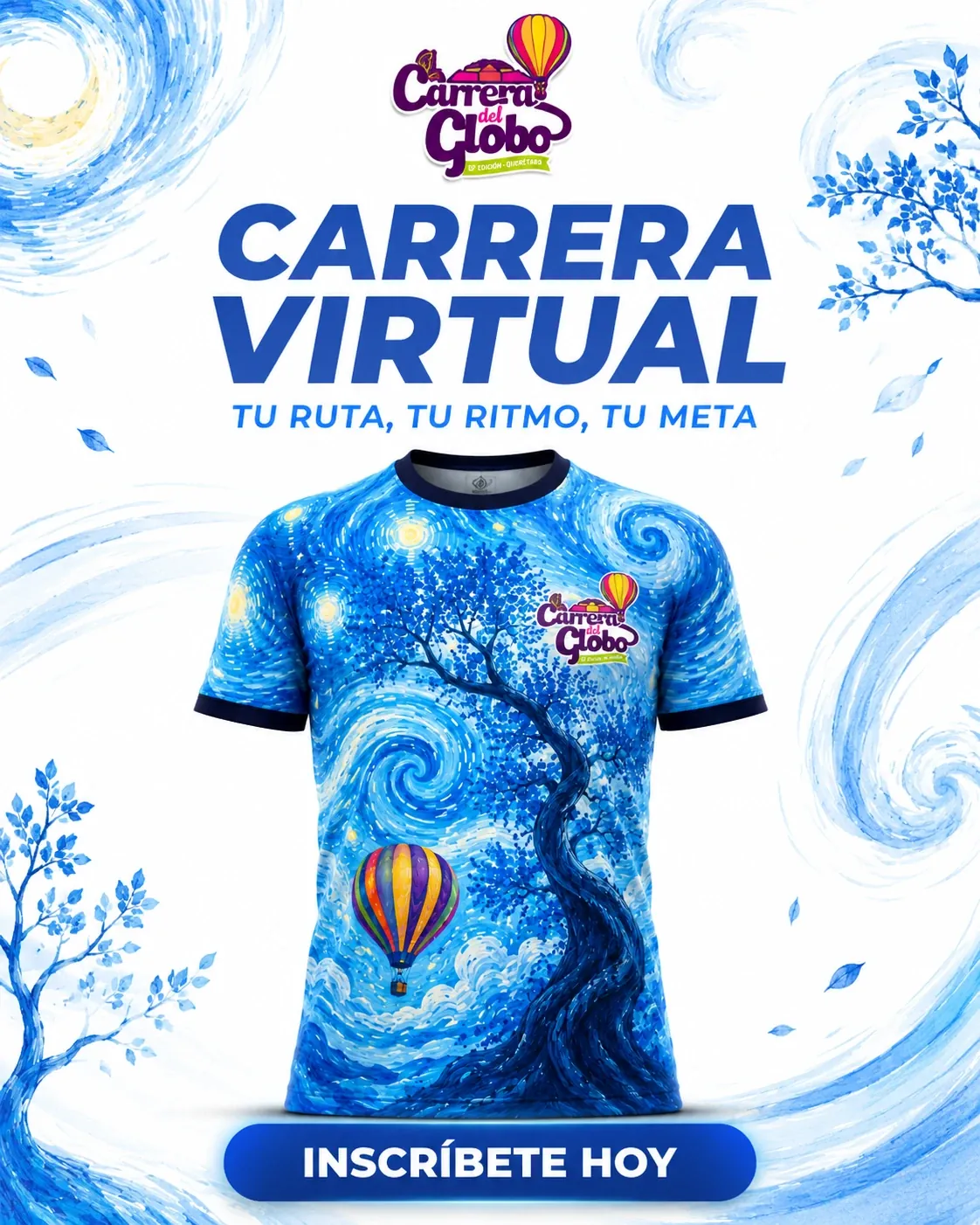 Anuncio de inscripción Carrera del Globo Virtual Run Experiences