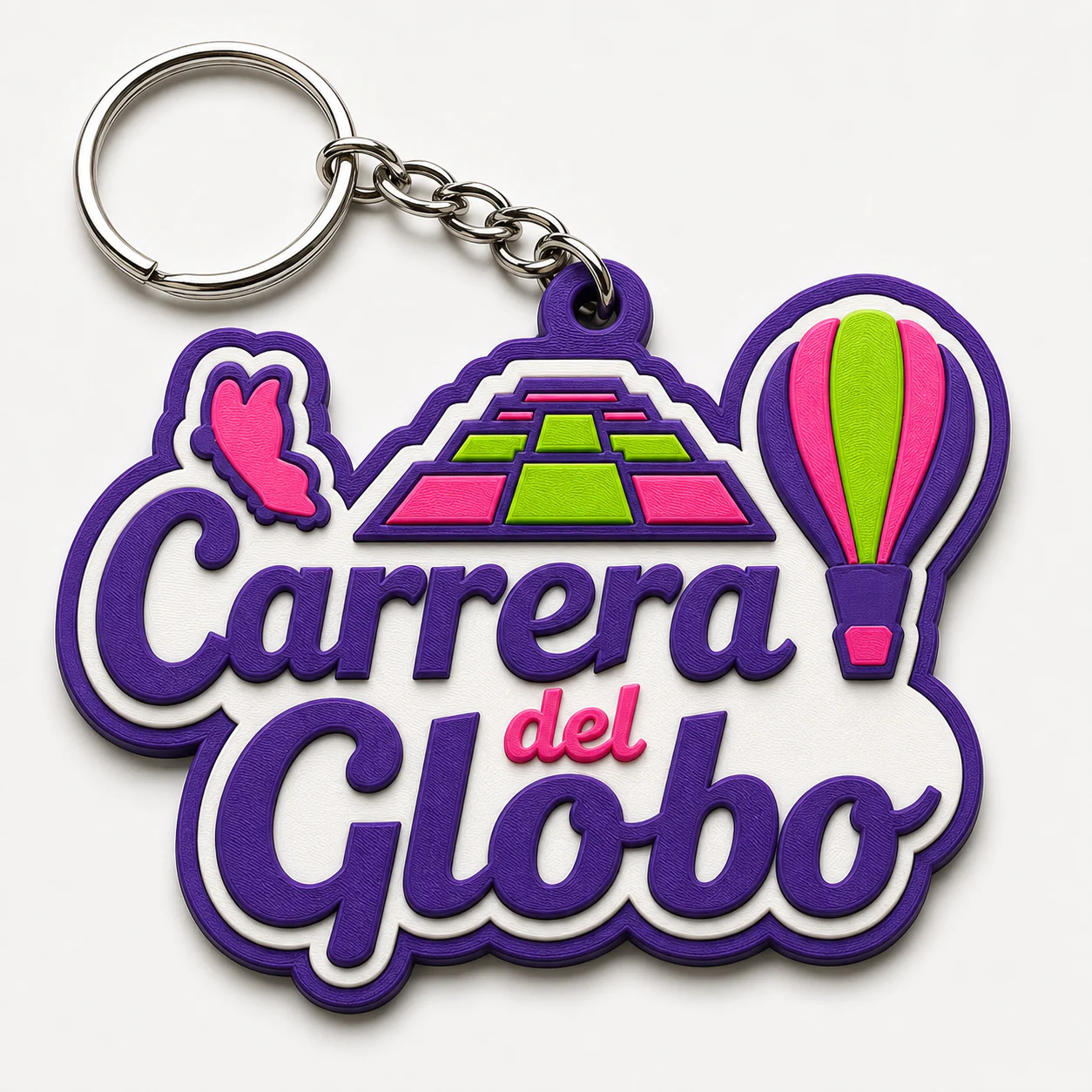 Llavero Carrera del Globo – frente