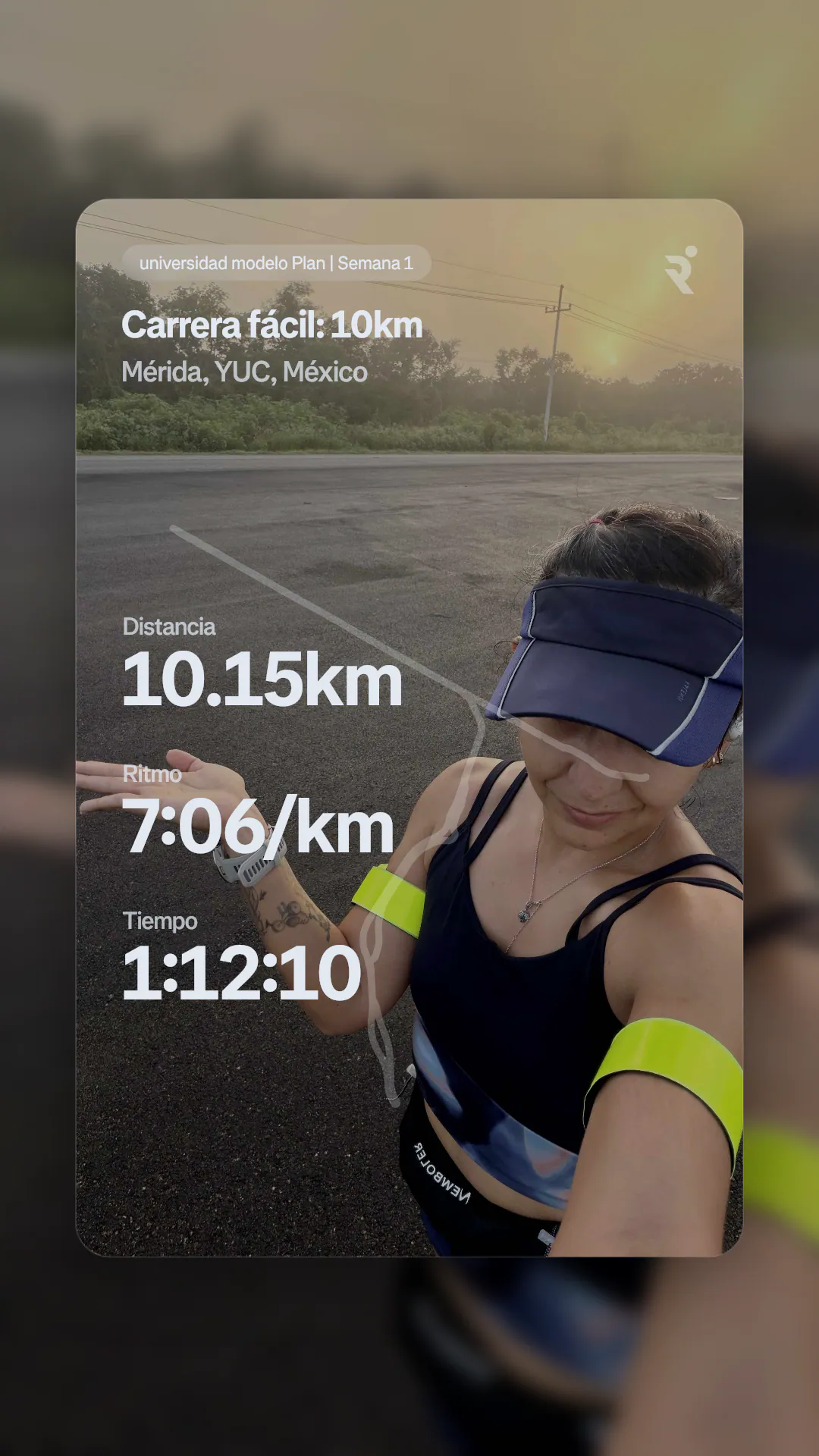 Rese&ntilde;a de una corredora en la Carrera Virtual de 10 km (2 de 7)